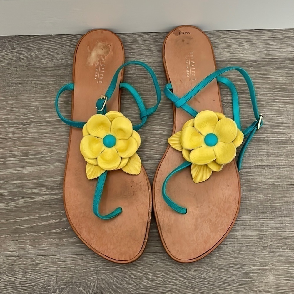 Yellow Flower Sandals - Picture 1 of 2
